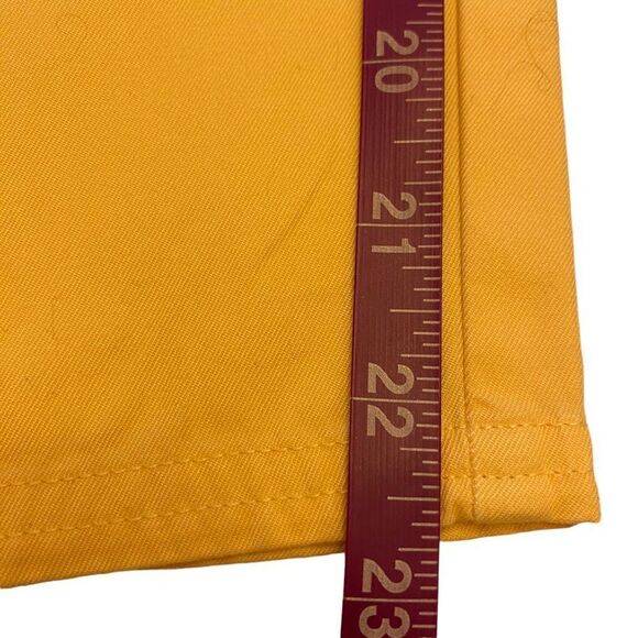 Talbots Pale Yellow Cropped Pants with Button Hem Size 12 Petite - Picture 15 of 16